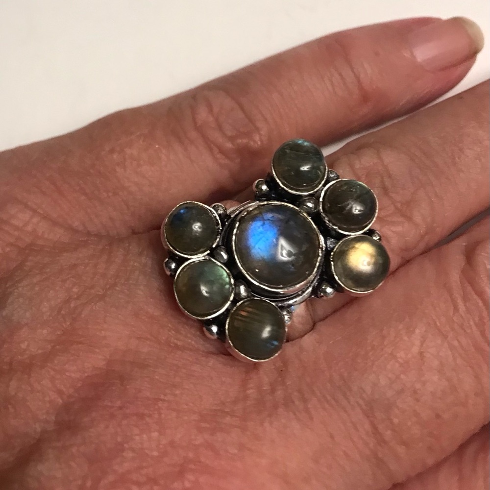 Labradorite 925 Sterling Silver Ring